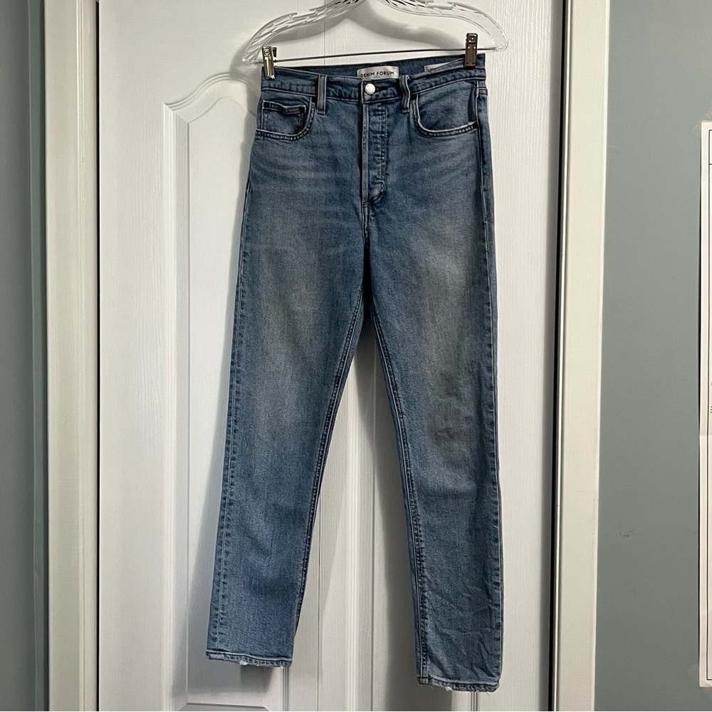 DENIM FORUM the Yoko high rise slim denim jeans size 27